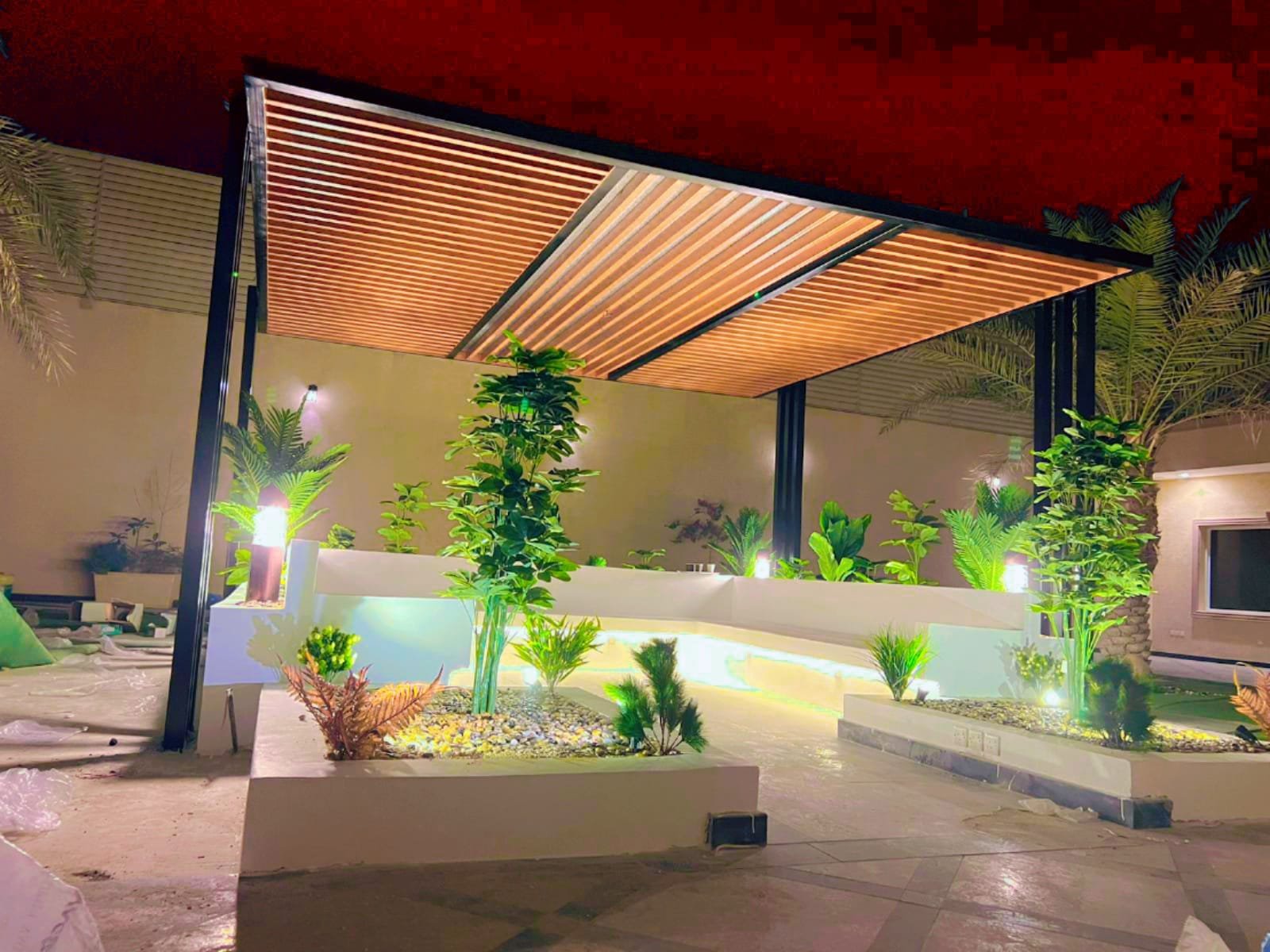 تركيب المظلات