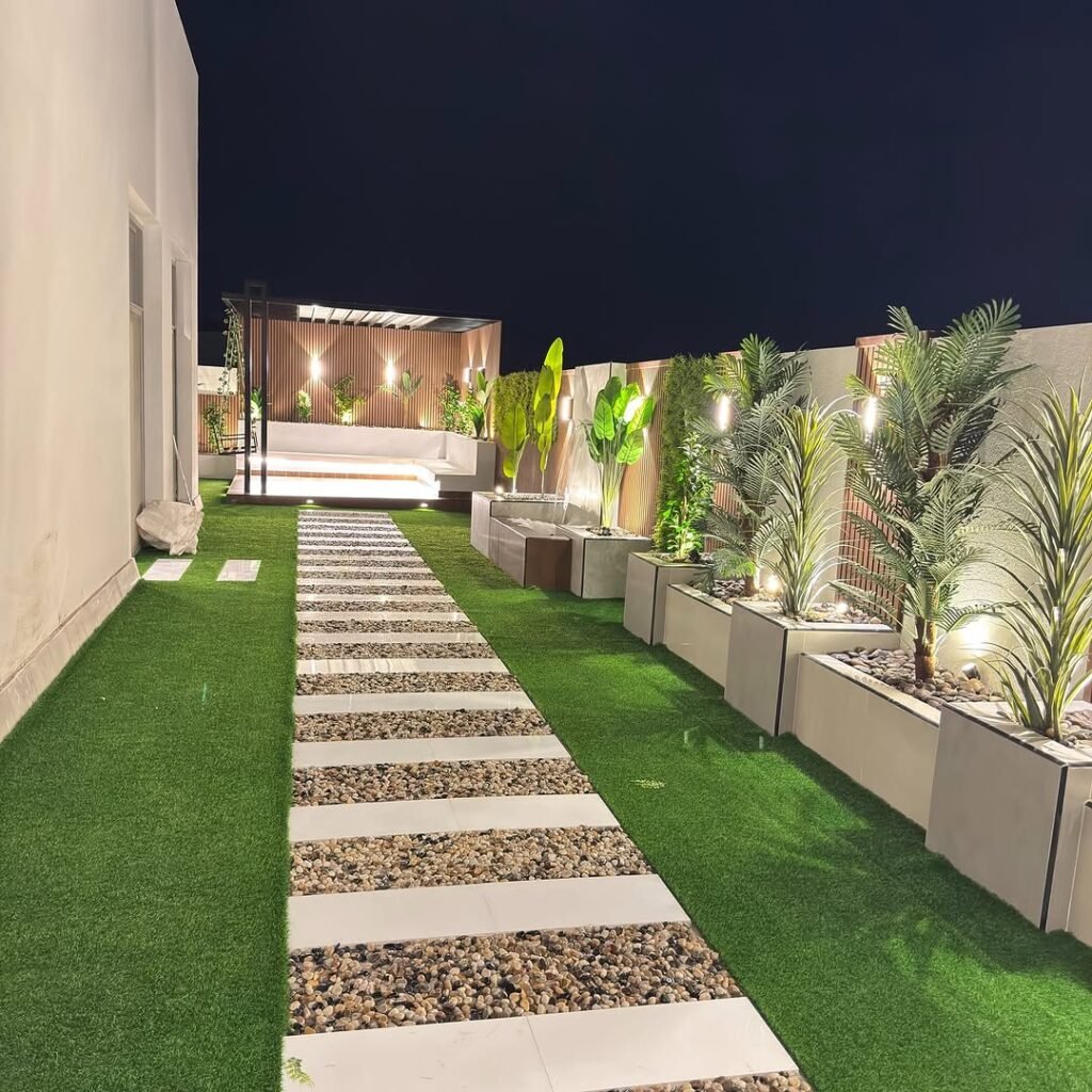 صورة توضيحية لـ تنسيق حدائق المنازل في حي السويدي الرياض